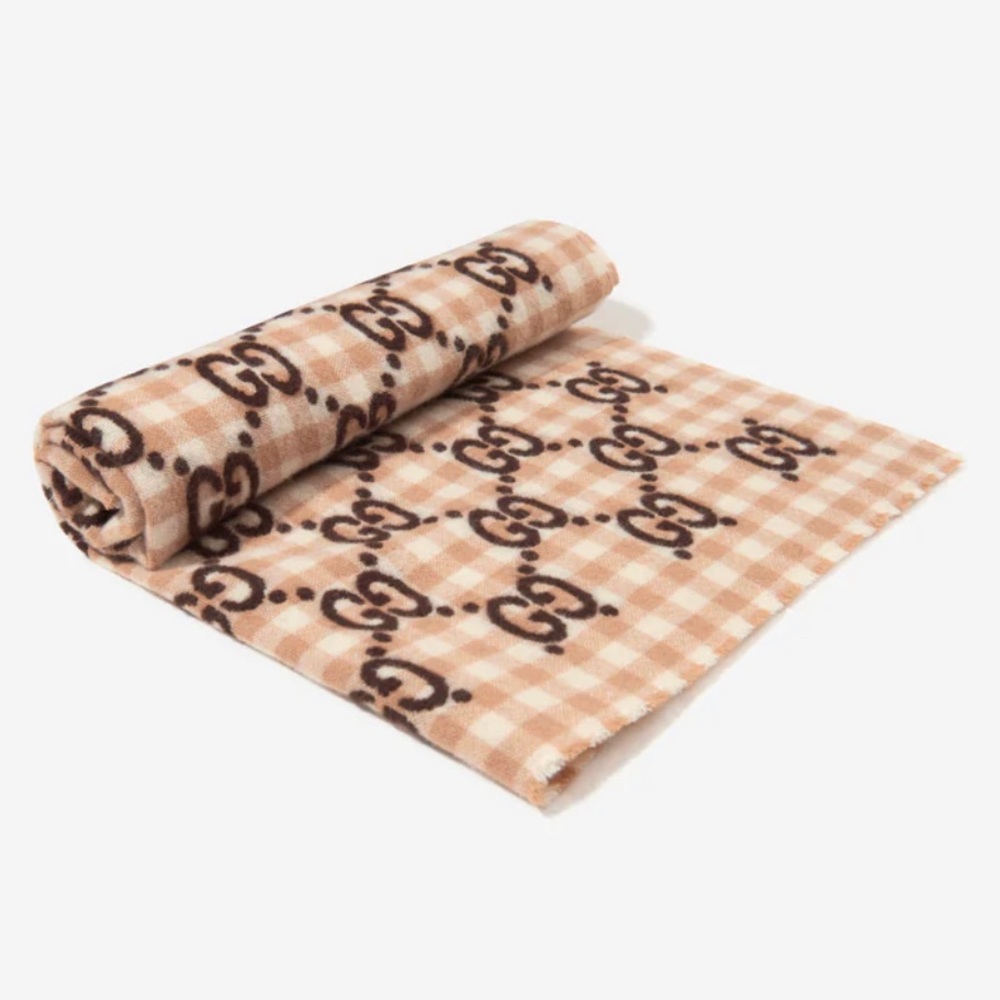 Gucci Logo Baby Blanket NEW